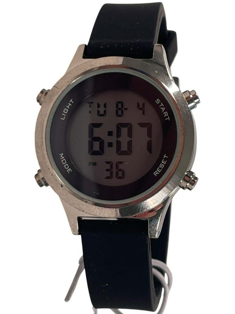 Time And Tru Digital Watch Black Strap Stainless Bezel FMDOTT090 Women's O/S NEW - Picture 2 of 7